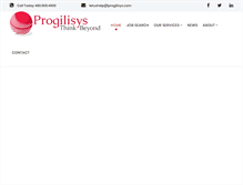 Tablet Screenshot of progilisys.com